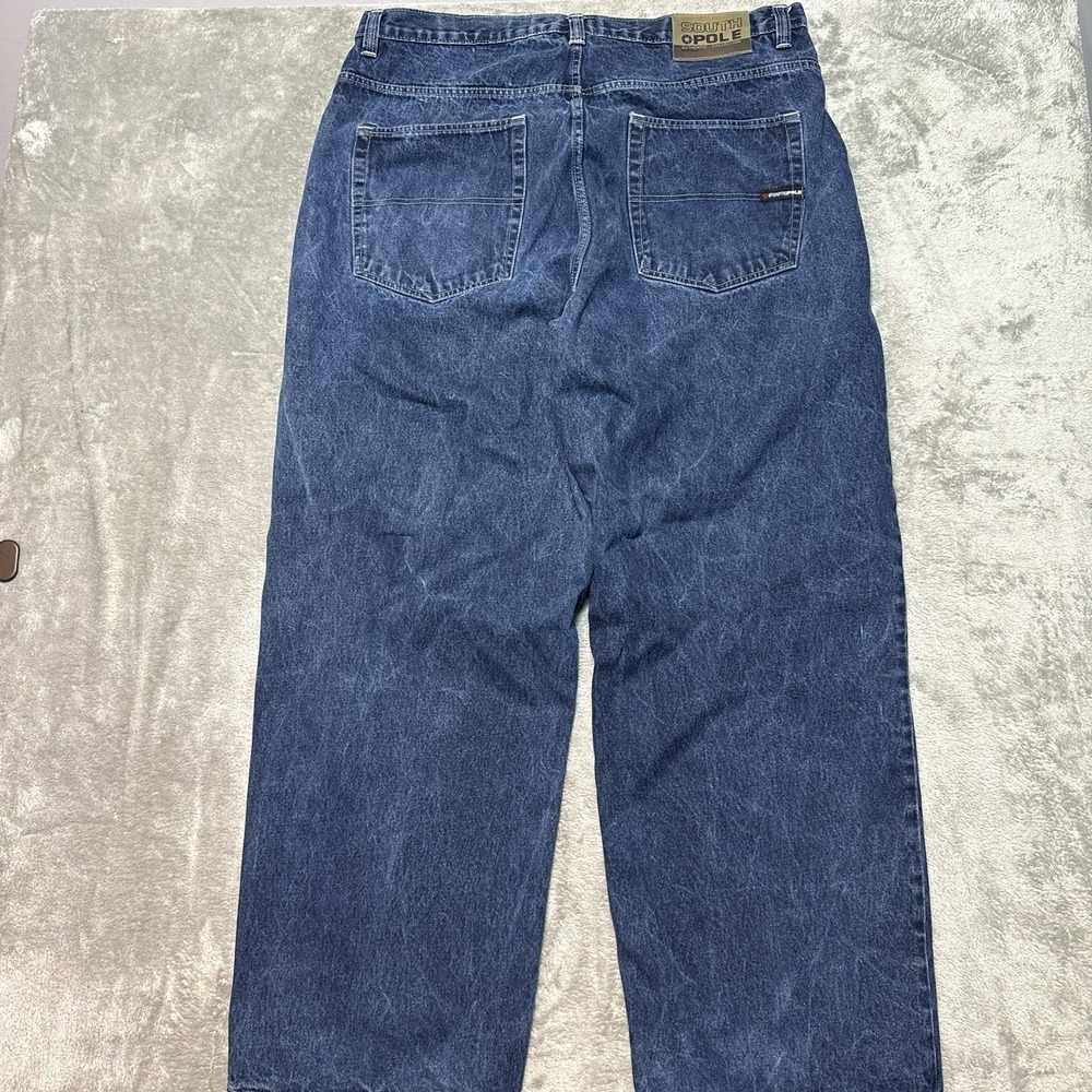 Vintage Southpole Wide Leg Baggy Jeans Mens 42x34 Fits 41x34 Y2K Skater